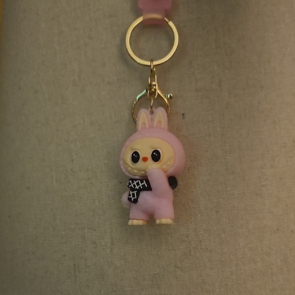 Lalabubu Cartoon Character Keychain Set - Picture 3 of 4